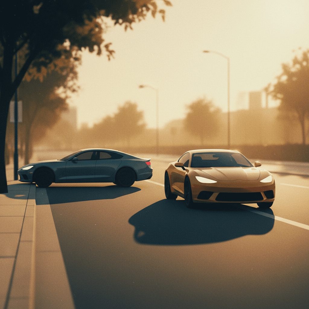 갓길 정차차가 갑자기 튀어나왔는데 내 과실 20%? 정차차 진입 과실비율의 모든 것